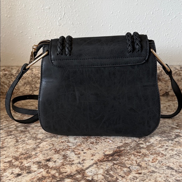 Antik Kraft Tom Clovers Black Tassel Saddlebag Crossbody Bag - Picture 5 of 13